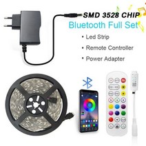 LED 스트립 줄조명 RGB 조명 스마트 2835 5050 Rgb Led 20M 리본 블루투스 Wifi Ir 원격 제어 12V 고휘도 방 화이트 214274, 2835 Bluetooth Set, Waterproof_30m