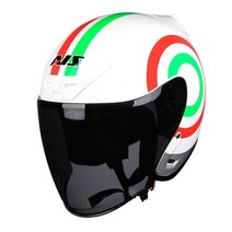 AIS 헬멧 바이크 오토바이 오픈 페이스 Capacete Motocicleta 모토 레이싱 빈티지, [02] L, [19] 19