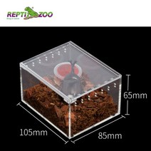 렙티쥬 아크릴 사육장 케이지 도마뱀 파충류 양서류 엑소테라 와쿨 테라리움 노모이 비바리움, 미니케이스8.5x10.5x6.5CM