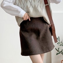 퍼니걸스 5499 데일리 뒷 밴딩 A라인 미니 스커트 여성의류