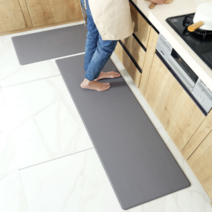 양드레 PVC주방매트 싱크대발매트, 심플 그레이 S(45x75)