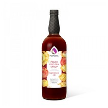 포모나 복숭아 아이스티 시럽 1000ml 피치 홍차 카페