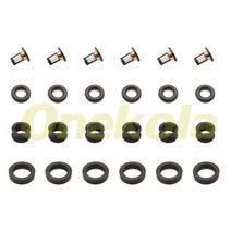 연료 인젝터 서비스 수리 키트 필터 Orings 씰 Grommets for Honda CRV CR-V 1999-2001 2.0L S2000 06164-PCA-000 15710-24, 02 6 piece set