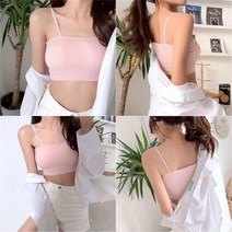 [오노마] ONM 여성 여름 탑나시 크롭 민소매 끈나시