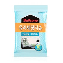 불스원 유리 세정 티슈 10매입 자동차 유리 세정제 타월 크리너, 1개
