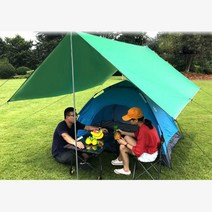그늘막 자외선차단 행사장 간편설치 렉타 타프 스크린 전원주택 텐트 옥상 관공서, 1개, 라이트그린