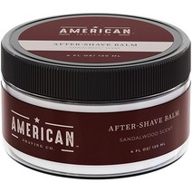 American Shaving Co. 부드러운 애프터 쉐이브 밤(샌들우드 향) 실키하고 자극이 없는 스킨 케어 면도 후 얼굴을 진정시키고 수분을 공급 홍조 및 면도기 화상 치