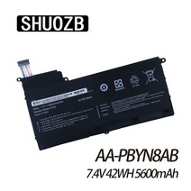 SHUOZB AA-PBYN8AB AA-PLYN8AB 노트북 배터리 7.4V 42WH 삼성 호환 NP530U4B NP530U4C NP535U4C NP520U4C NP530U4C-A0