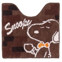 센코 스누피 집 카페 화장실 매트 약 58 × 60cm 브라운 캐릭터 snoopy 65176
