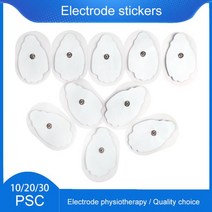 고주파마사지기 갈바닉 리버스 생일선물십대 자기 접착제 젤 마사지 Electrodos 전극 패드 침술 EMS 디지털 테라피 기계 바디 마사지, 01 10pcs