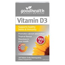 NZ직구 Good Health 하이 그레이드 Vitamin D3 1 000 IU 120테블릿 1pack, 수량, 상세참조