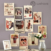 WEHAVE 인테리어 그림엽서 포토 사진 도시 일러스트 캘리그라피 영화 고흐 마티스 모네 피카소 명화 소품 세트, 인테리어 엽서 4, 1세트