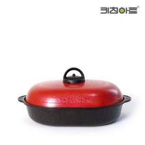 키친아트 매직팬 원형 사각 타원 군고구마냄비 고구마냄비, 사각매직팬 28cm, .