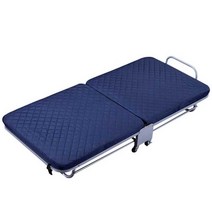 병원간이침대 접는 야전 좁은방 싱글 베드 각도조절, 블루 90CM
