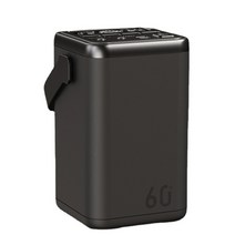 캠핑용배터리 캠핑 대용량 올인원 휴대용 파워뱅크 60000mah 전원 은행 공급 스테이션 pd65w usb c 빠른 충전 예비 led 조명, pd45w 블랙