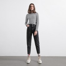 타미힐피거 맘 진 테이퍼드 블랙 팬츠 (T32B7NET80TWT11BZ)