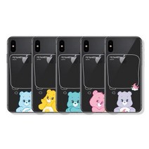 케어베어 페이보릿 클리어케이스(갤럭시시리즈) 갤럭시S8+:하트송베어페이보릿, 1개