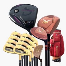 아화골프 여성 골프클럽 풀세트 PRS 프리미엄 (12개) 골프채, 11.5도 L 핑크골드
