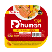 듀먼 굽네 강아지 자연화식 닭가슴살, 1팩, 연어&채소 오리지널 50g