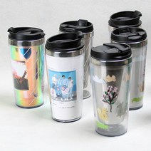 스테인리스 포토텀블러 커스텀 굿즈 주문제작, 홀로그램필름