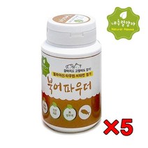 닥스훈트멀티비타민 대형강아지멀티비타민 골든리트리버멀티비타민 북어파우더 5통, 1개, 연어