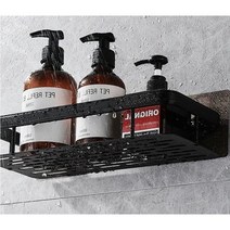 폭스마켓 욕실 무타공 접착식 선반, 일자선반