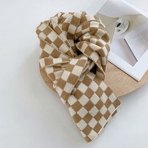 선빛 테리 하운드 체크 머플러