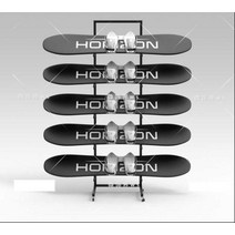 스노우보드거치대 보관대 장비 데크 선반 바인딩 보관, 5칸