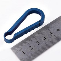 EDC 미니 티타늄 키 체인 배낭 버클 매달려 내구성 크리 에이 티브로드 서클 작은 25kg 대형 디자인, Blue L