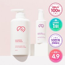 쏘미미 물미역 헤어팩 500ml + 쏘미미 엔젤링 헤어오일 에센스 100ml, 1세트