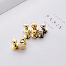 솔트레지 가방 나사 장식 부자재 4color [4 5 6 8mm 솔트리지 가죽 공예 부자재 재료 단추 버클], 엔틱, 1개