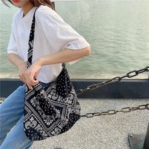 반다나 페이즐리 숄더백 에코백 연예인 보부상 가방