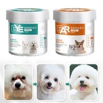 에어컨 청소키트 애완 동물 종이 타월 눈 물티슈 눈물 얼룩 제거제 부드러운 비 자극적 청소 손질 용품, 한개옵션0