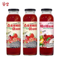 꽃샘 스트로베리아사이 2병 +체리배퓨레 1병
