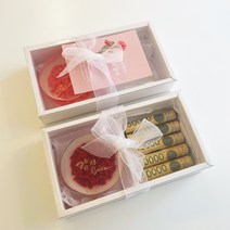 카네이션비누 1구 + 머니홀더 + 감사카드증정 부모님선물 [미노천연공방], 빨강+머니홀더