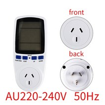 220V AC EU 디지털 LCD 전력계 전력계 소켓 전력량 Kwh 에너지 측정기 FR US UK AU BR 측정 콘센트 전력 분석기, 호주 220V-240V 50HZ