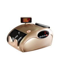 지폐계수기 카운터기 외화 자동 현금 기계 돈세는 감별기 휴대용 핸디, 2.듀얼 스크린 골드