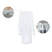 일회용 PE가운 비닐가운 병원방역복 실험 위생복 30장 벌크, 30개, 블루