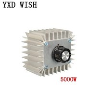 ac 220v 2000w 4000w 5000w 10000w scr 전압 조정기 조광기 모터 속도 컨트롤러 온도 조절기 전자 전압 조정기, 5000w 레귤레이터