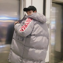 가바바 남성 롱패딩 프린팅간지 패딩점퍼 G23904