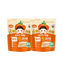 내이브로 펜트리 과자 간식 떡뻥 유기농 당근 쌀과자 30g x 2봉 SB