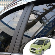 마티즈 크리에이티브 B필러 포스트 마스크 데칼 스티커 자동차 기둥 몰딩 카본 무광 시트지, 카본 화이트