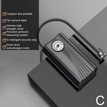 휴대용 타이어 공기주입기 컴프레셔 12v 강력한 디지털 자동 차량용 스마트 콤프레샤 자동차 바이크 오토바이 자전거 보트 공 펌프 공기압 충전기 주입기, 가리키다