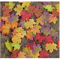 인공낙엽 50pcs 웨딩 장식 선물 포장 하트 diy 파티, K type BL07493