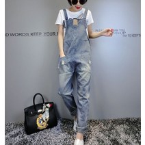 SAMARA 여성 멜빵 바지 루즈핏 빅사이즈 데일리