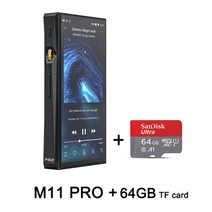 무손실 음원 하이파이 플레이어 fiio m11 pro ak4497eq exynos 7872 android 7 0 블루투스 protable 음악 mp3 고성능 오디오 애호가, m11 pro 및 64g tf