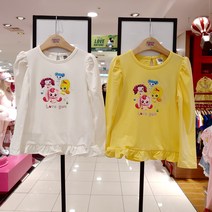 코코리따 D멀티샵 2022 F/W신상~~반짝반짝 캐치 티니핑 밑단 프릴 전사티셔츠