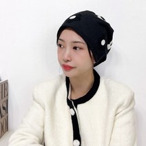 겨울비니 환우두건 항암비니 주방 병원 데이지비니 모위드