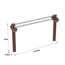 요고요 레고 호환 블록 미니모델 소품 커스텀 악세서리 가구 나무 정원 주방 놀이공원 피규어 디오라마, 46. 전봇대
