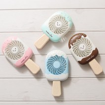 아이스크림 선풍기 미니선풍기 저소음 휴대용선풍기, 아이스크림선풍기_핑크